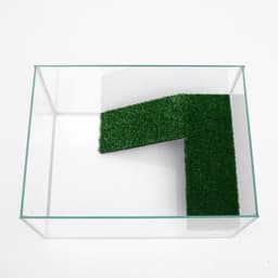 Террариум для черепах 25 л, без крышки с полкой и лесенкой, 40×29×22 см