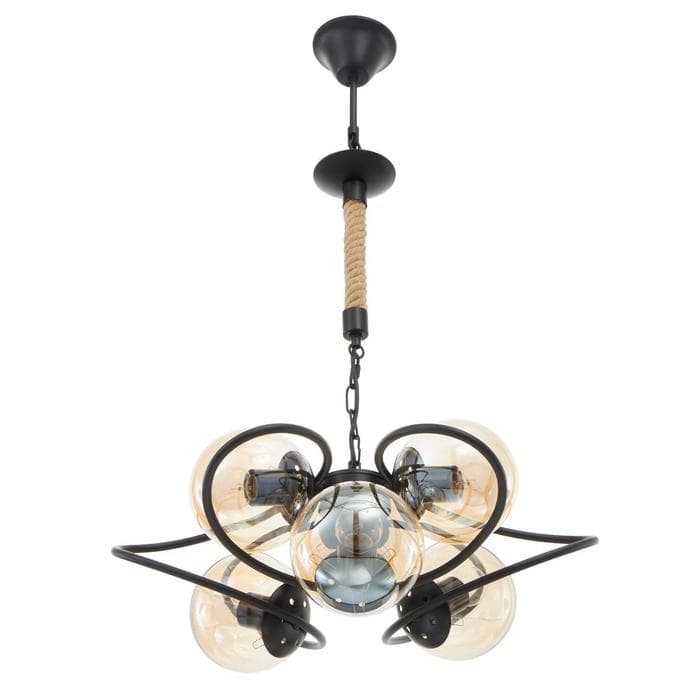 Люстра 85220/6 E27 40 Вт черный 52×52×53-83 см BayerLux