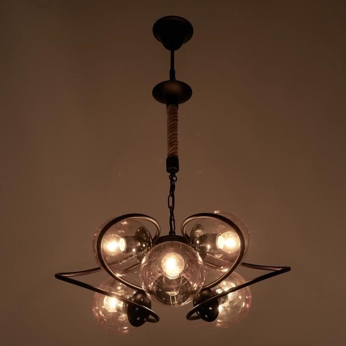 Люстра 85220/6 E27 40 Вт черный 52×52×53-83 см BayerLux