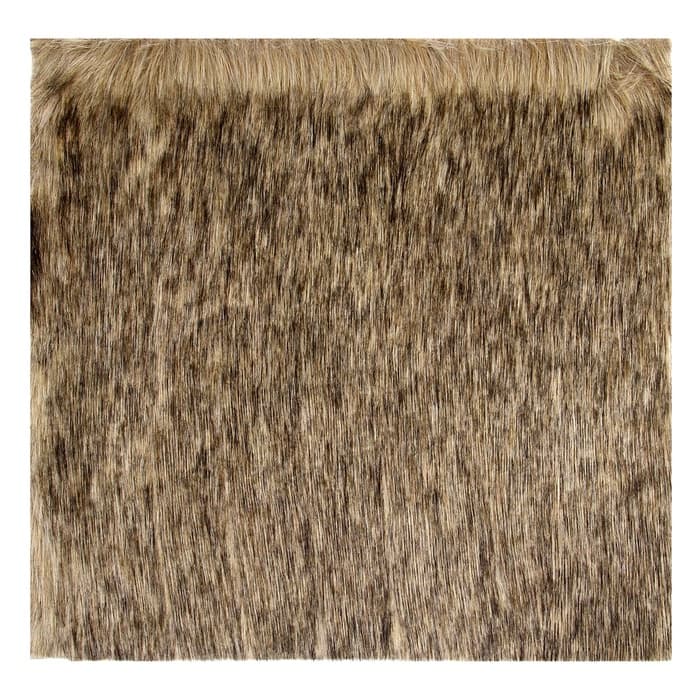 Ткань для рукоделия, мех длинноворсовой на трикотажной основе, цвет меланж, лоскут 50×50 см