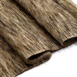 Ткань для рукоделия, мех длинноворсовой на трикотажной основе, цвет меланж, лоскут 50×50 см