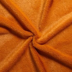 Ткань для рукоделия, мех, рыже-коричневая, лоскут 50×50 см