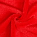 Ткань для рукоделия, мех, красная, лоскут 50×50 см