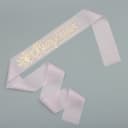 Лента на выпускной «Выпускник», шёлк розовый фольга