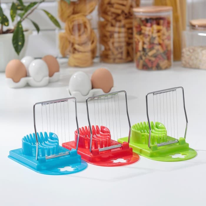 Яйцерезка Доляна «Комфорт», 14×8 см, МИКС