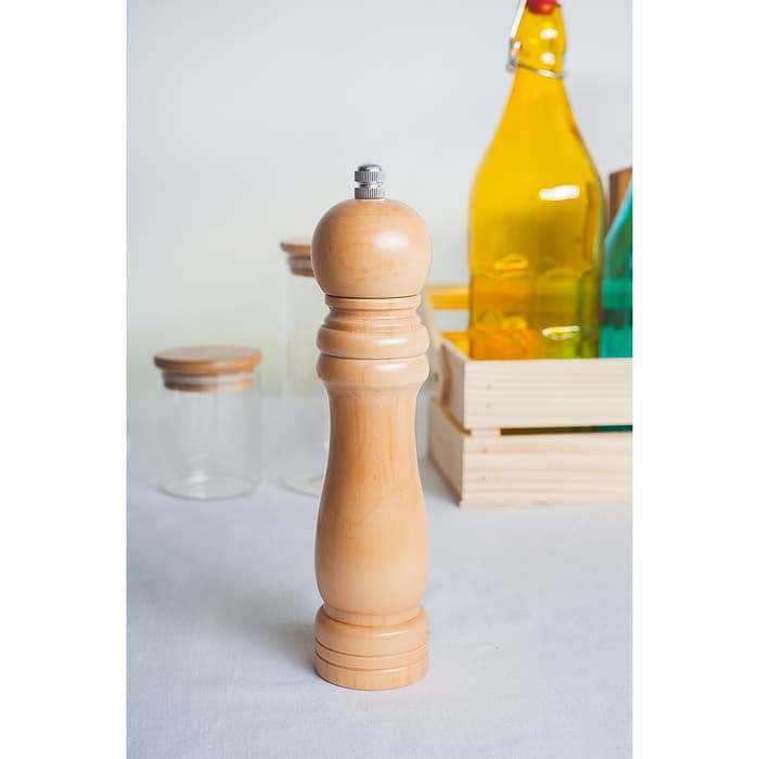 Мельница для специй Доляна «Дуновение леса», 21×4.5 см, керамический механизм, бежевая