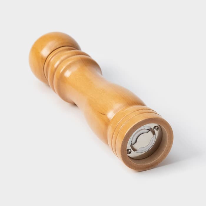 Мельница для специй Доляна «Дуновение леса», 21×4.5 см, керамический механизм, бежевая