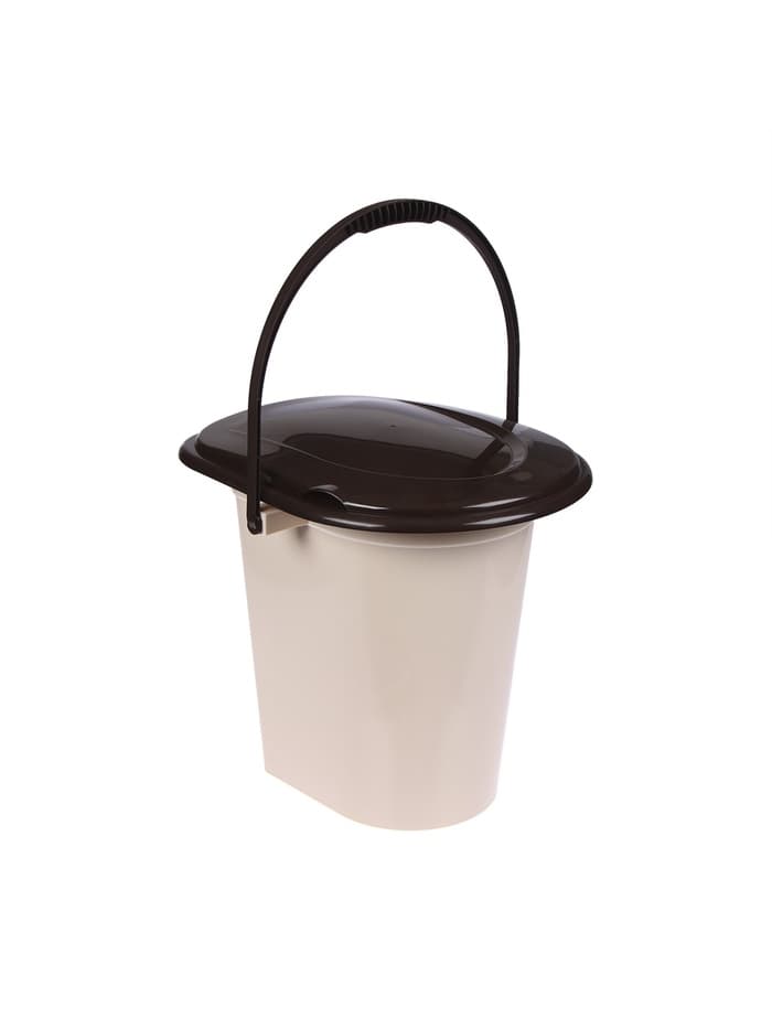 Ведро - туалет, h=40 см, 17 л, съёмный стульчак, бежевое