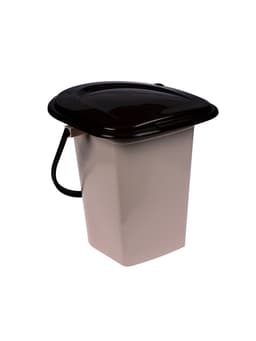 Ведро - туалет, h=40 см, 17 л, съёмный стульчак, бежевое