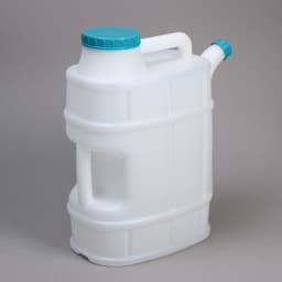 Канистра пищевая «Бочонок», 20 л, пластиковая, со сливом, белая