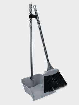 Веник с совком Альтернатива «Комфорт», пластик, МИКС