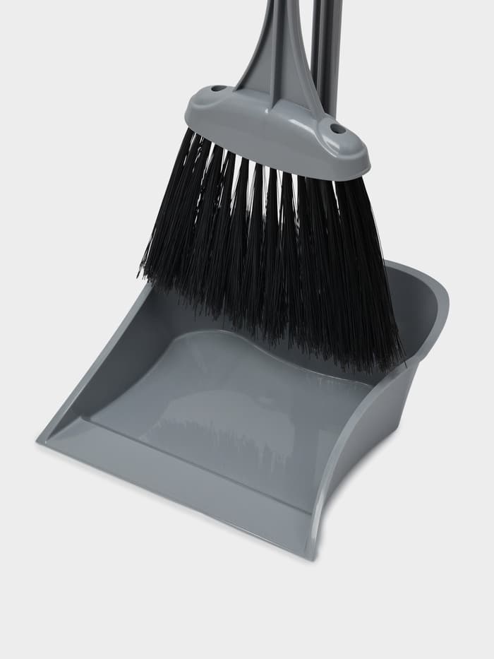 Веник с совком Альтернатива «Комфорт», пластик, МИКС