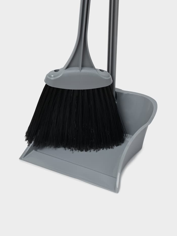 Веник с совком Альтернатива «Комфорт», пластик, МИКС