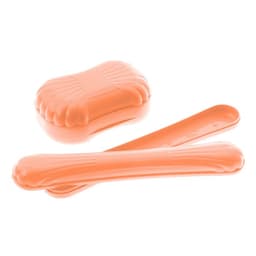 Набор дорожных футляров, 2 предмета, для мыла, для зубной щётки, пластик, МИКС