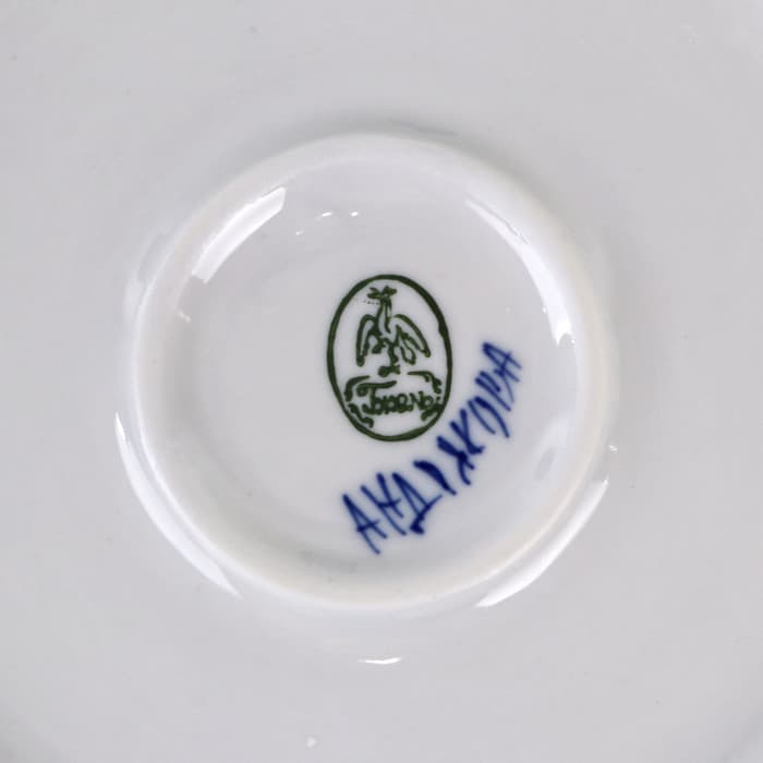 Блинница с крышкой «Цветок», блюдо, 24×15 см, фарфор, гжель