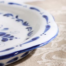 Поднос фарфор гжель «Силуэт», 33.5×22×2 см