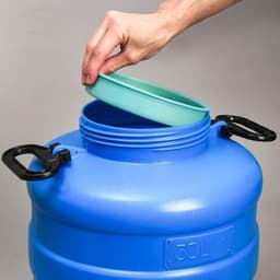 Фляга пищевая, 30 л, горловина 18.5 см, пластиковая, синяя