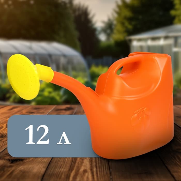 Лейка 12 л, с рассеивателем, МИКС