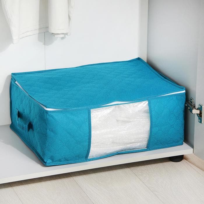 Кофр для хранения вещей «Синеглазка», 49×36×21 см, синий