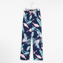 Брюки домашние прямые женские KAFTAN Tropical dream, размер 40-42, синие