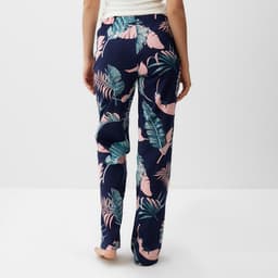 Брюки домашние прямые женские KAFTAN Tropical dream, размер 40-42, синие