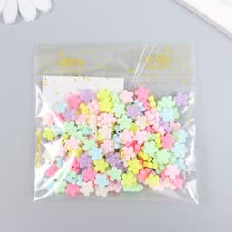 Бусины для творчества пластик «Цветочки пастельных тонов», набор 20 г, 0.9×0.9×0.5 см