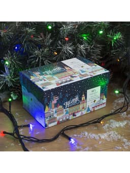 Гирлянда «Нить» 10 м, IP44, тёмная нить, 100 LED, свечение мульти, 8 режимов, 220 В