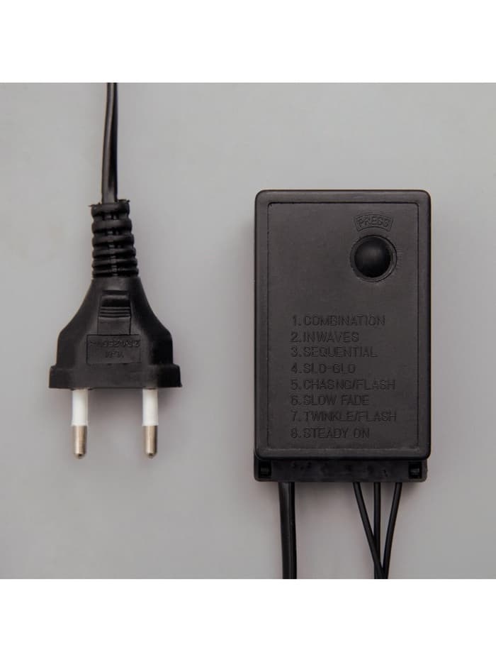 Гирлянда «Нить» 20 м, IP44, тёмная нить, 200 LED, свечение красное, 8 режимов, 220 В