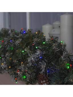 Гирлянда «Нить» 20 м, IP44, тёмная нить, 200 LED, свечение мульти, 8 режимов, 220 В