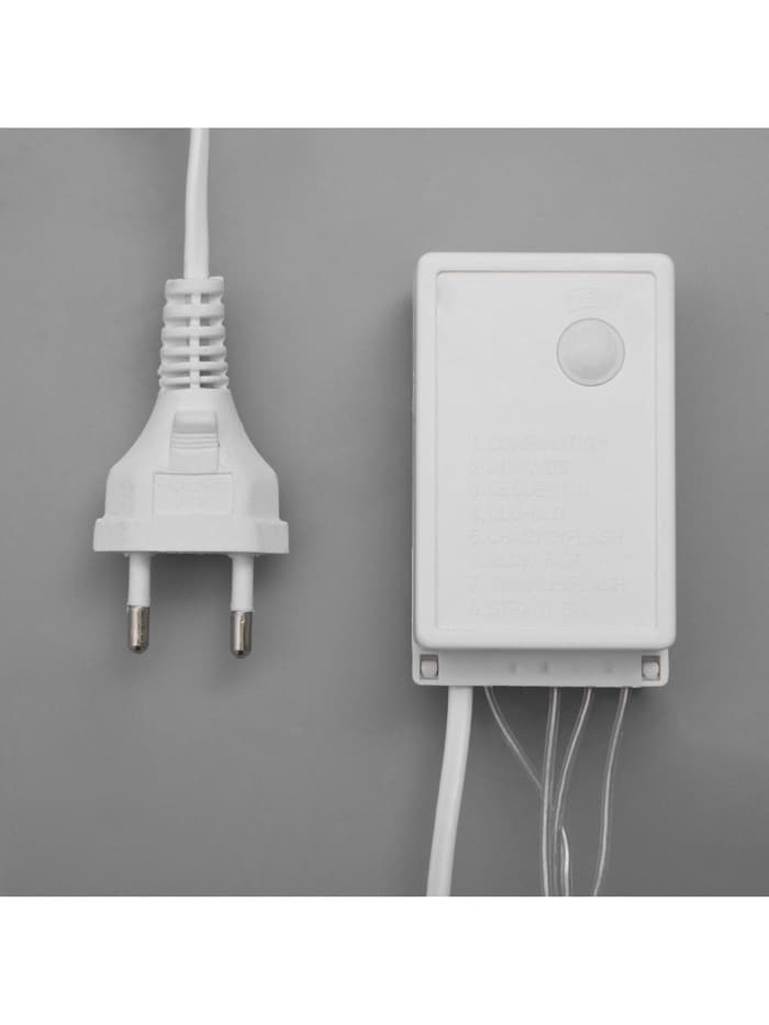 Гирлянда «Бахрома» 4×0.6 м, IP44, прозрачная нить, 180 LED, свечение синее, 8 режимов, 220 В