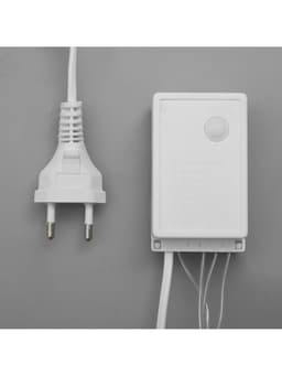 Гирлянда «Бахрома» 4×0.6 м, IP44, прозрачная нить, 180 LED, свечение синее, 8 режимов, 220 В