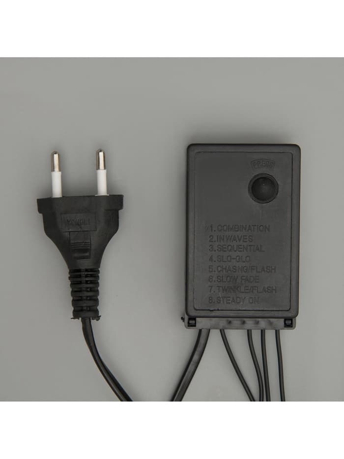 Гирлянда «Бахрома» 4×0.6 м, IP44, тёмная нить, 180 LED, свечение белое, 8 режимов, 220 В