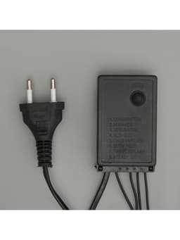 Гирлянда «Бахрома» 4×0.6 м, IP44, тёмная нить, 180 LED, свечение белое, 8 режимов, 220 В