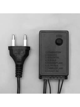 Гирлянда «Бахрома» 4×0.6 м, IP44, тёмная нить, 180 LED, свечение синее, 8 режимов, 220 В