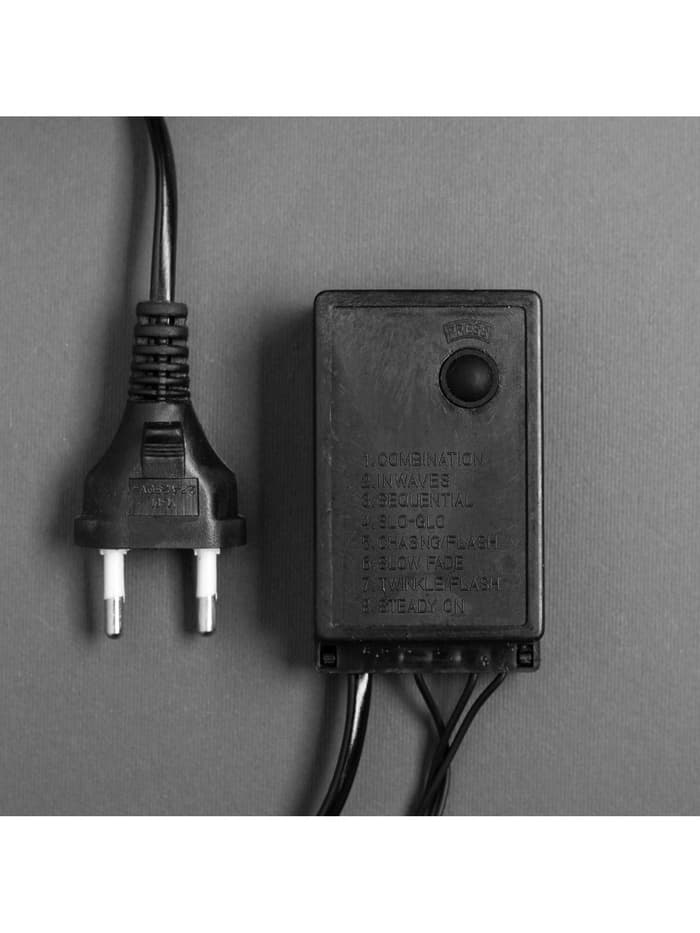 Гирлянда «Нить» 20 м с насадками «Шарики 1.5 см», IP44, тёмная нить, 200 LED, свечение красное, 8 режимов, 220 В