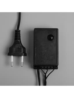 Гирлянда «Нить» 20 м с насадками «Шарики 1.5 см», IP44, тёмная нить, 200 LED, свечение зелёное, 8 режимов, 220 В