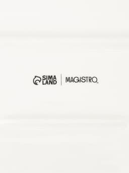 Блюдо для запекания Magistro «Бланш», 41.3×26 см, прямоугольное, фарфор, белое