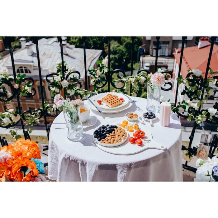 Блюдо для подачи Magistro «Гриль Бланш», d=30.5 см, фарфор, белое