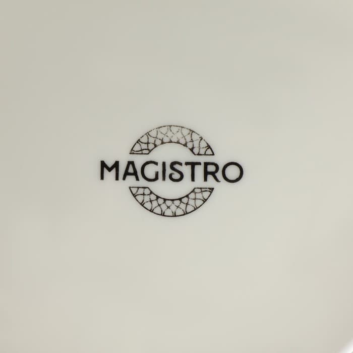 Блюдо для фруктов и десертов Magistro «Цветок», d=27 см, фарфор, белое