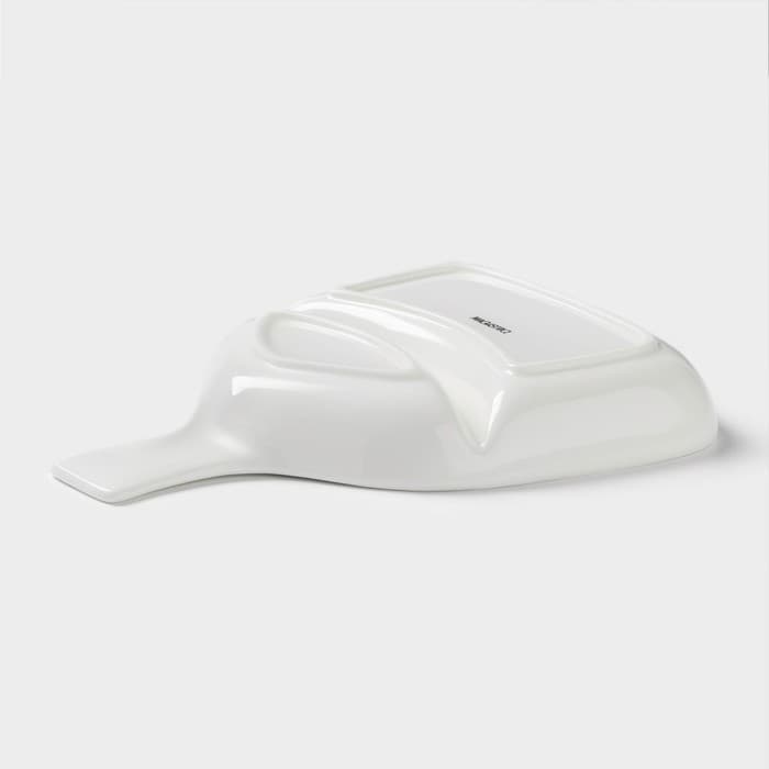 Менажница Magistro «Бланш», 26×19×4 см, 2 ячейки, фарфор, белая