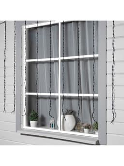 Гирлянда «Водопад» 2×1.5 м, IP44, тёмная нить, 400 LED, свечение белое, 8 режимов, 220 В