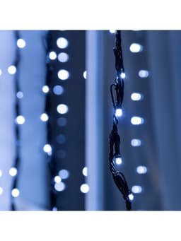 Гирлянда «Водопад» 2×1.5 м, IP44, тёмная нить, 400 LED, свечение белое, 8 режимов, 220 В