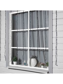 Гирлянда «Водопад» 2×1.5 м, IP44, тёмная нить, 400 LED, свечение синее, 8 режимов, 220 В