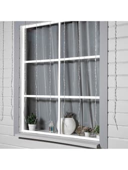 Гирлянда «Водопад» 2×1.5 м, IP44, прозрачная нить, 400 LED, свечение синее, 8 режимов, 220 В