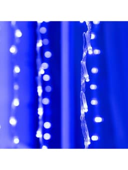 Гирлянда «Водопад» 2×1.5 м, IP44, прозрачная нить, 400 LED, свечение синее, 8 режимов, 220 В
