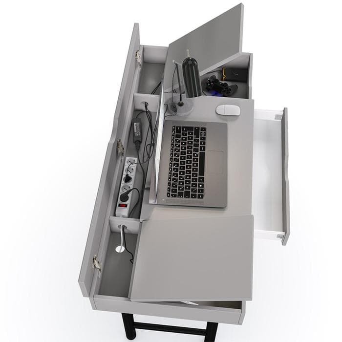 Стол многофункциональный Polini Mirum, 1400×600×760 мм, цвет серый