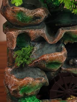 Фонтан настольный «Летний сад», 16×30 см, с подсветкой, без шарика