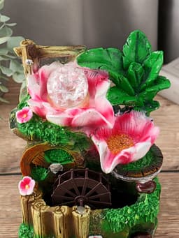 Фонтан настольный «Цветущий сад», 12×20 см, с подсветкой