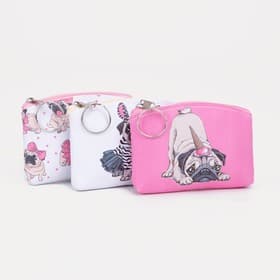 Кошелёк детский «Кошки и собаки» Выбражулька, маленький, монетница, МИКС