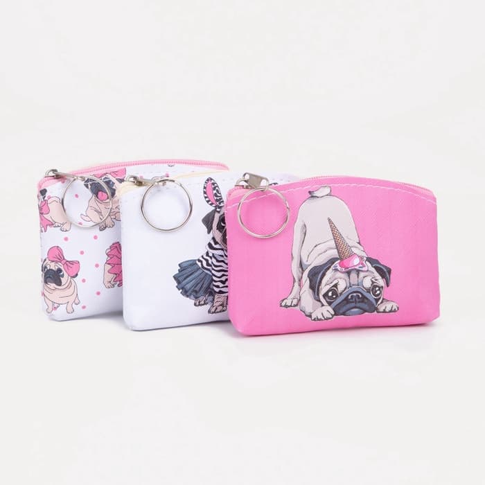 Кошелёк детский «Кошки и собаки» Выбражулька, маленький, монетница, МИКС